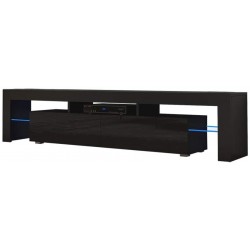 TV Stand Solo 200 Modern LED TV Cabinet Living Room Furniture Tv Cabinet fit for up to 90-inch TV Screens High Capacity Tv Console for Modern Living Room Black Black