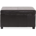 Christopher Knight Home Living Berkeley Brown Leather Square Storage Ottoman Espresso