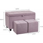 FIRST HILL FHW WFO124PK Ottomans Lavender