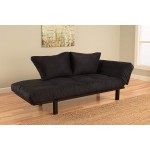 Bright Day Twin Size Bed Futon Metal Frame Many Color Fabrics to Choose Black