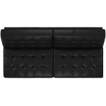 DHP Dexter Futon and Recliner Lounger Multi-functional Sofa for Small Spaces Black Faux Leather