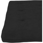 DHP Eve 8 Inch Thermobonded High Density Polyester Fill Futon Mattress 8 in Black