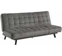 Lexicon Callista Convertible Futon Lounge Sofa Gray