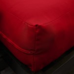 Mozaic Full Size 8-inch Cotton Twill Gel Memory Foam Futon Mattress Red