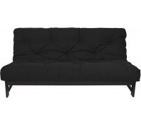 Trupedic x Mozaic - 10 inch Full Size Standard Futon Mattress Frame Not Included | Basic Midnight Black | Great for Kid's Rooms or Guest Areas Many Color Options