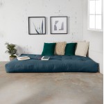 Trupedic x Mozaic - 12 inch Queen Size Standard Futon Mattress Frame Not Included | Basic Dusty Blue | Great for Kid's Rooms or Guest Areas Many Color Options