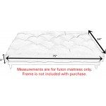 Trupedic x Mozaic - 6 inch Full Size Standard Futon Mattress Frame Not Included | Basic Silver | Great for Kid's Rooms or Guest Areas Many Color Options