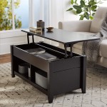 Basics Lift-Top Storage Coffee Table Black