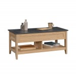 Sauder August Hill Lift-top Coffee Table L: 43.15" x W: 19.45" x H: 18.82" Dover Oak Finish