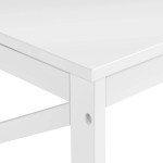 Yaheetech Wood 2-Tier White Coffee Table with Storage Shelf for Living Room X Design Accent Cocktail Table Easy Assembly Home Furniture 39.5 x 21.5 x 18 Inches