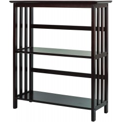 Casual Home Mission Style 3-Shelf Bookcase
