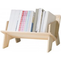 Wood Bookcase in Living Room Home Office Desktop Book Shelf Organizer Bookshelves Storage Rack for CDs Magazine Books Display