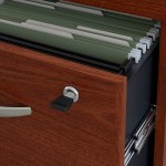 Bush Business Furniture Series C 3 Drawer Mobile File Cabinet in Mahogany