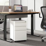 DEVAISE 3 Drawer Mobile File Cabinet Under Desk Fully Assembled Except Casters Letter Legal Size White