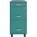 Lorell SOHO Mobile File Cabinet Teal