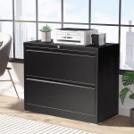 Superday 2 Drawer File Cabinet for Home Office Black Metal Lateral Filing Cabinet Letter Legal Size with Lock and Anti-tilt System 28.1" L x 17.7" W x 28.4" H Easy to Assemble Black
