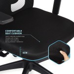 IWMH Ergonomic Office Chair Big and Tall Office Chair High Back Mesh Office Chair Home Office Desk Chair Computer Chair with Adjustable Lumbar Support Armrests and Headrest Black