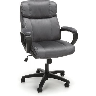 OFM ESS Collection Plush Microfiber Office Chair in Gray ESS-3082-GRY
