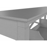 Bush Furniture Key West L Shaped Desk with Hutch 60W Cape Cod Gray