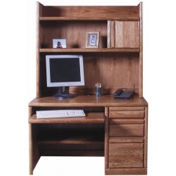 Forest Designs Bullnose Hutch for 1026: 48w x 42H x 13D No Desk 48w Hutch Honey Oak