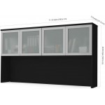 Bestar Hutch with Frosted Glass Doors Pro-Concept Plus