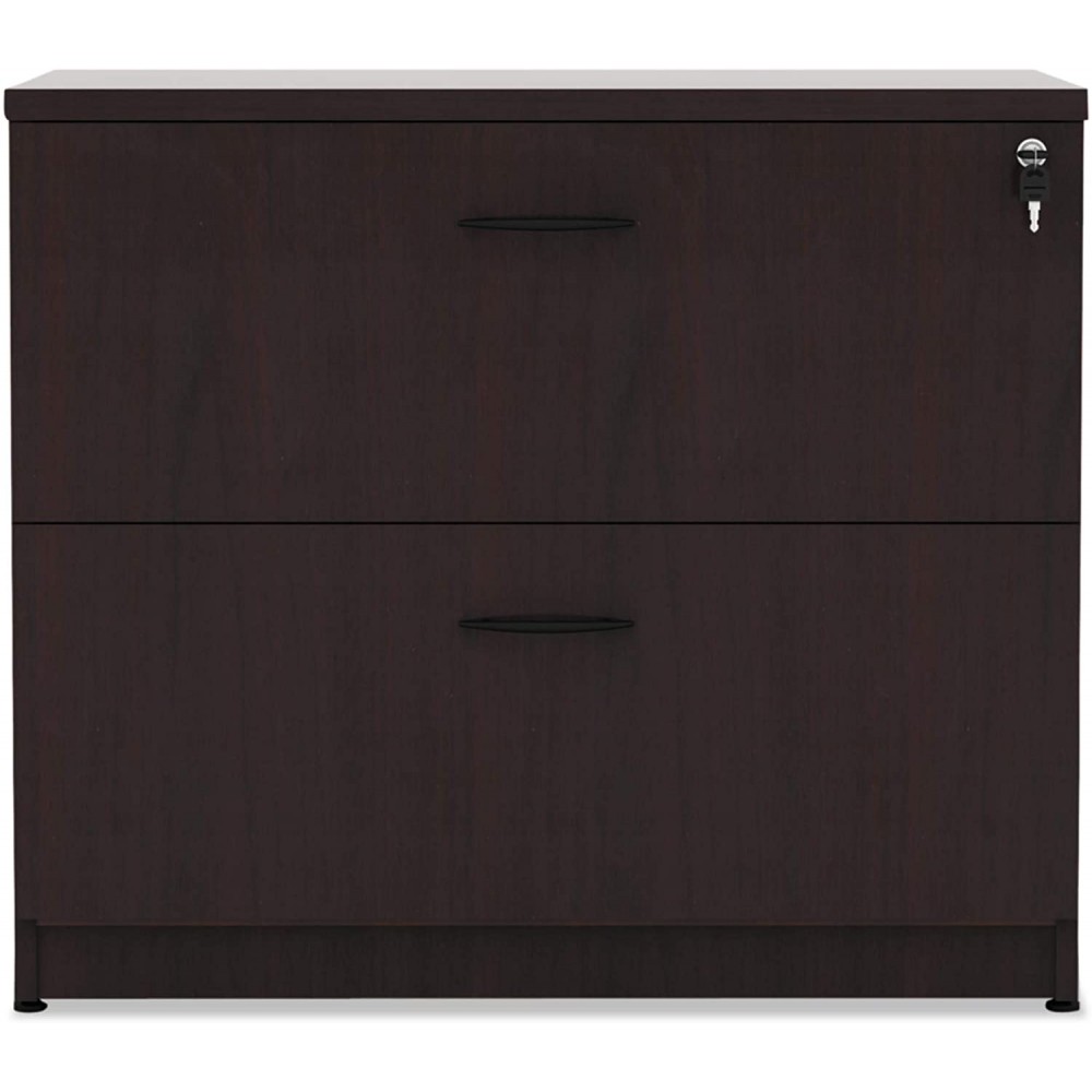 Alera Valencia Series 35-Inch by 22 by 29-1 2-Inch 2-Drawer Lateral File Mahogany