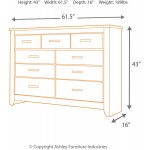 Signature Design by Ashley Zelen Rustic Contemporary 7 Drawer Dresser Warm Gray