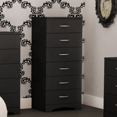 South Shore Infinity 6 Drawer Chest Finish: Pure Black