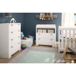 South Shore Reevo 4-Drawer Chest Pure White Contemporary