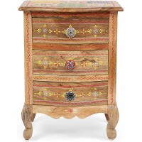Christopher Knight Home Ailey NIGHTSTAND Natural + Multi-Colored