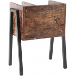 HURRISE Sofa Side Tables Nightstand Steel Frame + Chipboard for Kitchen