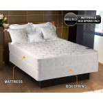 Dream Solutions USA American Legacy Innerspring Coil Twin Size 39"x75"x7" Mattress and Box Spring Set Fully Assembled Orthopedic Good for Your Back