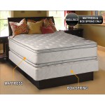 Dream Solutions USA Serenity Pillow Top King Size Medium Soft Mattress and Box Spring Set Double-Sided Sleep System with Enhanced Cushion Support- Fully Assembled Back Support Longlasting
