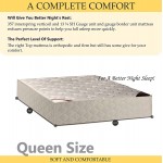 Greaton 14-Inch Firm Double sided Tight top Innerspring Mattress And 8" Metal Box Spring Foundation Set,Queen