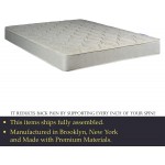 Spring Sleep Gentle Firm Tight top InnerSpring Mattress And 8" Split Wood Box Spring Foundation Set Full Size Beige