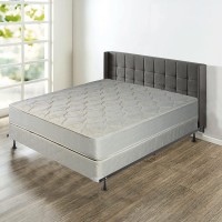 Spring Solution 9-Inch Gentle Firm Tight top Innerspring Mattress & 8" Wood Box Spring Set with Frame Twin