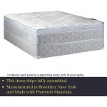 Treaton 11-Inch Medium Plush Foam Encased Eurotop Pillowtop Innerspring Mattress & 8" Wood Box Spring Set Queen
