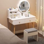 ZJSM Girls Dressing Table Stool Wood Vanity Stool White Vintage Padded Stool Makeup Seat Padded Bench Chair Solid Wood for Bedroom 33X22X38Cm Pink