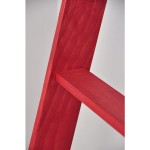 BrandtWorks Red Holland 72 in. Decorative Blanket Ladder