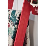 BrandtWorks Red Holland 72 in. Decorative Blanket Ladder