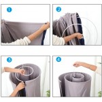 Spiral Hanger Space Saving Round Rack for Bed Sheet Quilt Mattress Cover Blanket Outside Indoor Home Use
