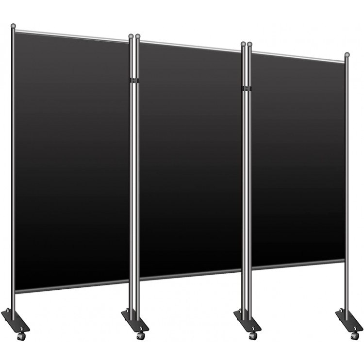 Room Divider 102" W x 71" H Folding Partition Privacy Screen Office Partition Room Dividers Wall for Bedroom Office School Hospital
