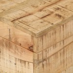 FAMIROSA Storage Chest Solid Rough Mango Wood