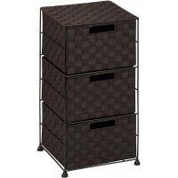 Honey-Can-Do 3 Drawer Chest Espresso OFC-03714 Brown