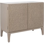 Safavieh Home Collection Alexie Antique Grey 2-Door 2-Shelf Storage Living Room Bedroom Chest Fully Assembled CHS6604A