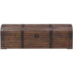 Storage Chest with Latch and Handles Vintage Style Storage Cabinet for Living Room and Bedroom 47.2" x 11.8" x 15.7"