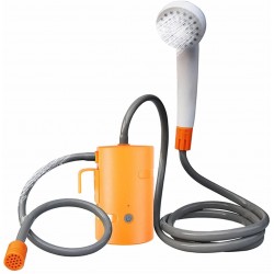 AIPING Travel Simple Rechargeable Shower Portable Shower Set Electric with Suction Cup Holder and USB Cable Fit for Outdoor Indoor Parts Color : 02
