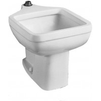 American Standard 9504999.020 Clinic Floor-Mounted Service Sink with 1-1 2-In Top Spud 18.00 x 20.00 x 29.25 inches White