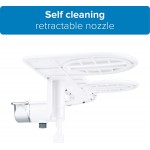 Brondell Bidet Thinline SimpleSpa SS-150 Fresh Water Spray Non-Electric Bidet Toilet Attachment in White with Self Cleaning Nozzle