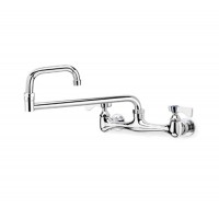 Culinary Depot 12-824L Krowne Commercial Series 8" Center Wall Mount Faucet 24" Jointed Spout Low Lead
